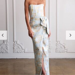 NWT NEVER WORN V Chapman The June Dress in Ballad Blue Baroque Floral